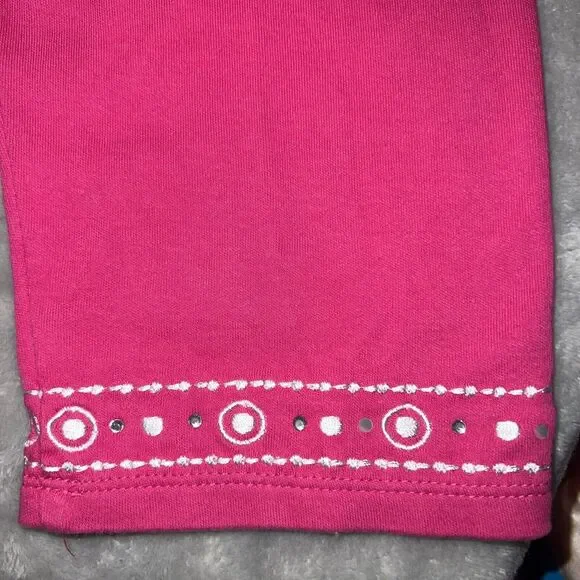 JM Collection Women’s L Beaded Embroidered V Neck Cotton Tunic Top Pink - Picture 10 of 13